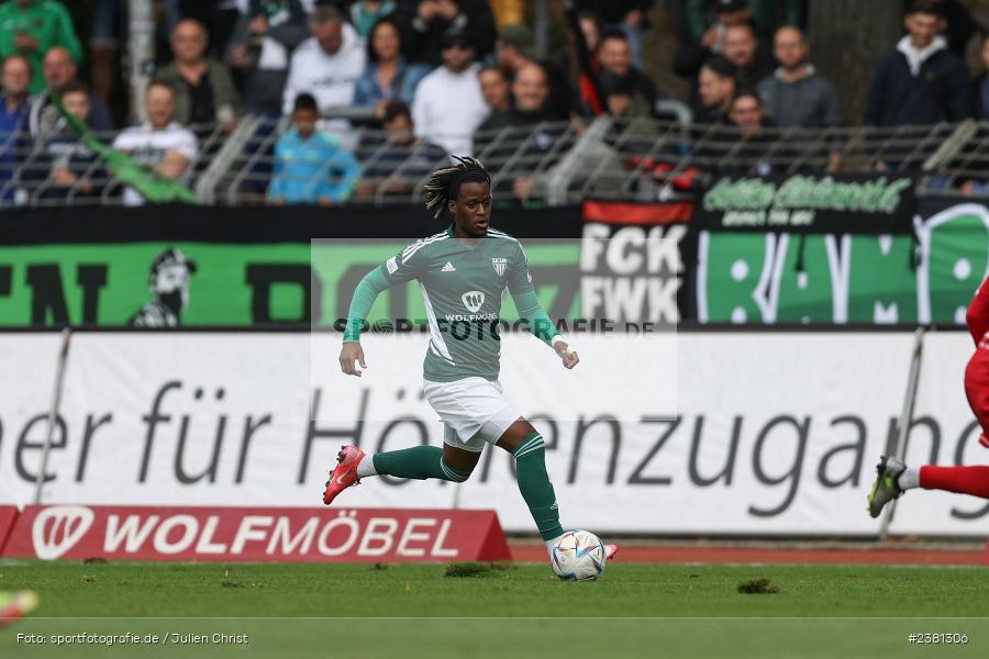 Hans Anapak-Baka, Sachs Stadion, Schweinfurt, 23.09.2023, sport, action, BFV, Fussball, Saison 2023/2024, 11. Spieltag, Regionalliga Bayern, TGM, FCS, Türkgücü München, 1. FC Schweinfurt 1905 - Bild-ID: 2381306