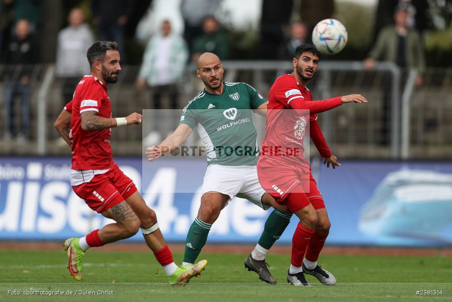 Adam Jabiri, Sachs Stadion, Schweinfurt, 23.09.2023, sport, action, BFV, Fussball, Saison 2023/2024, 11. Spieltag, Regionalliga Bayern, TGM, FCS, Türkgücü München, 1. FC Schweinfurt 1905 - Bild-ID: 2381314