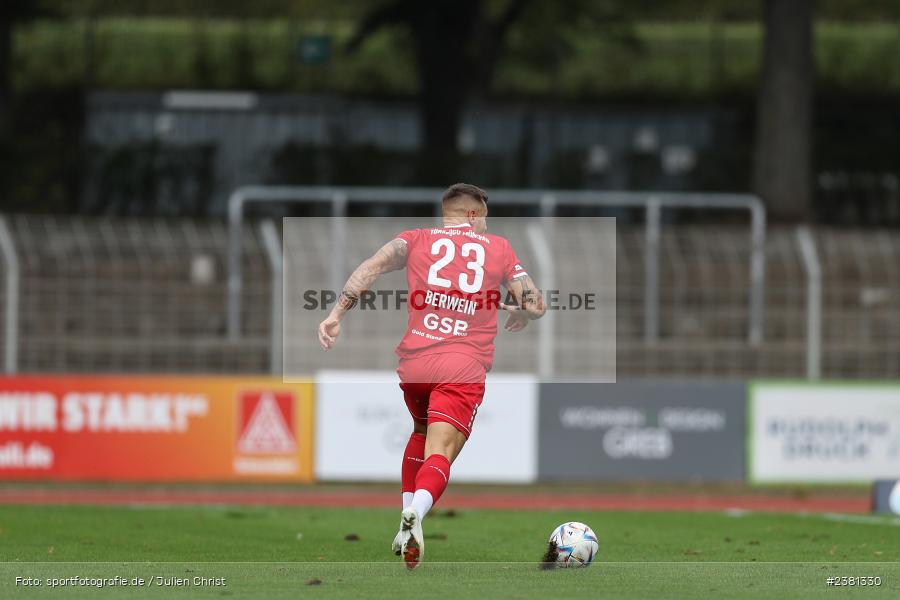 Maximilian Berwein, Sachs Stadion, Schweinfurt, 23.09.2023, sport, action, BFV, Fussball, Saison 2023/2024, 11. Spieltag, Regionalliga Bayern, TGM, FCS, Türkgücü München, 1. FC Schweinfurt 1905 - Bild-ID: 2381330