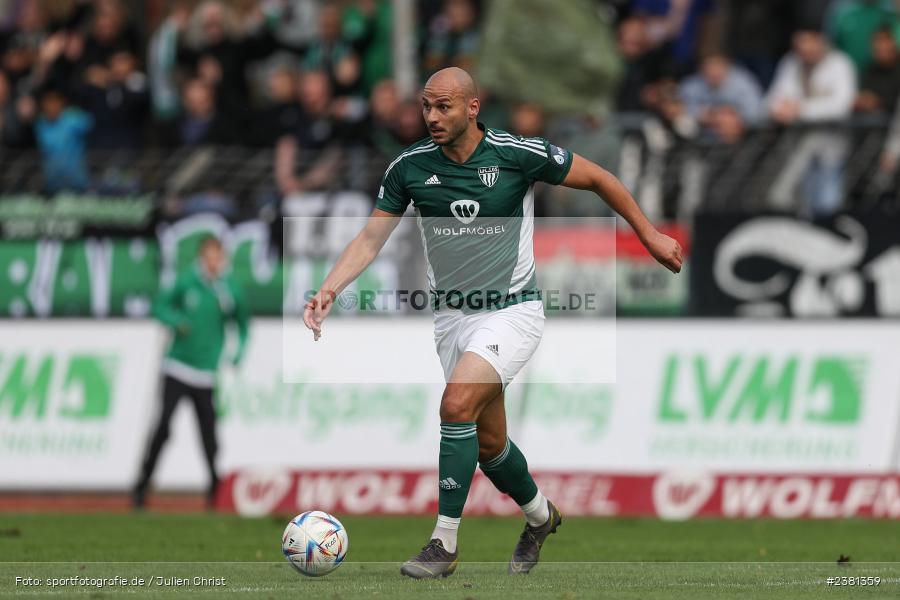 Adam Jabiri, Sachs Stadion, Schweinfurt, 23.09.2023, sport, action, BFV, Fussball, Saison 2023/2024, 11. Spieltag, Regionalliga Bayern, TGM, FCS, Türkgücü München, 1. FC Schweinfurt 1905 - Bild-ID: 2381359