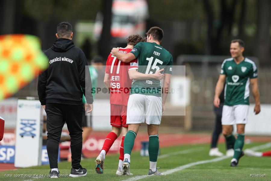Benedict Laverty, Sachs Stadion, Schweinfurt, 23.09.2023, sport, action, BFV, Fussball, Saison 2023/2024, 11. Spieltag, Regionalliga Bayern, TGM, FCS, Türkgücü München, 1. FC Schweinfurt 1905 - Bild-ID: 2381361