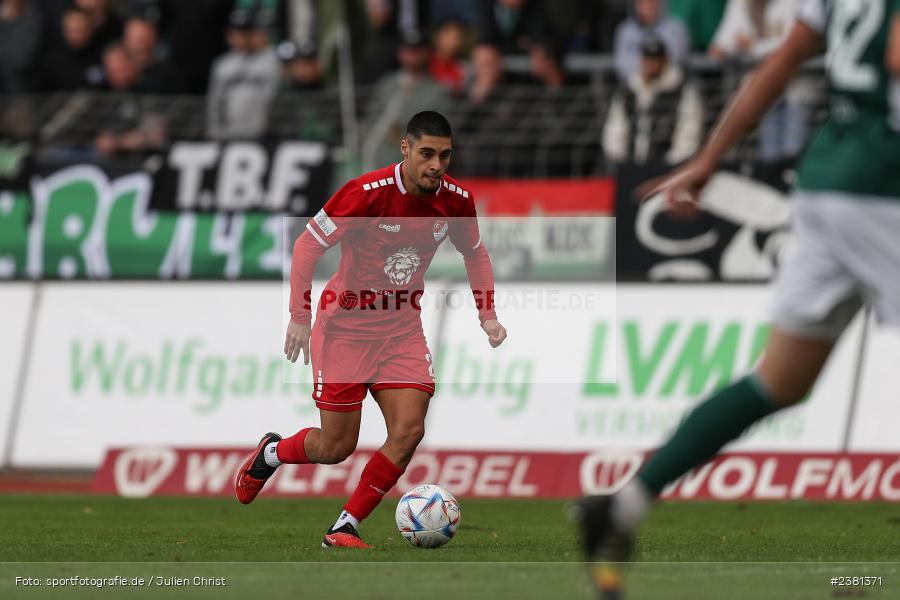 Halit Yilmaz, Sachs Stadion, Schweinfurt, 23.09.2023, sport, action, BFV, Fussball, Saison 2023/2024, 11. Spieltag, Regionalliga Bayern, TGM, FCS, Türkgücü München, 1. FC Schweinfurt 1905 - Bild-ID: 2381371