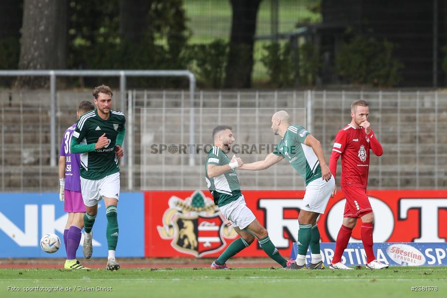 Adrian Istrefi, Sachs Stadion, Schweinfurt, 23.09.2023, sport, action, BFV, Fussball, Saison 2023/2024, 11. Spieltag, Regionalliga Bayern, TGM, FCS, Türkgücü München, 1. FC Schweinfurt 1905 - Bild-ID: 2381378