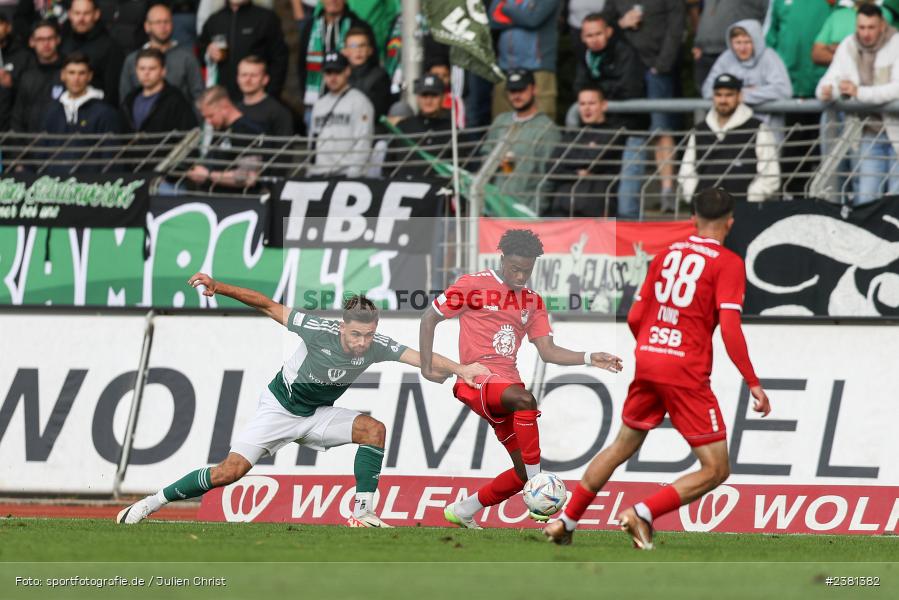 Fadhel Morou, Sachs Stadion, Schweinfurt, 23.09.2023, sport, action, BFV, Fussball, Saison 2023/2024, 11. Spieltag, Regionalliga Bayern, TGM, FCS, Türkgücü München, 1. FC Schweinfurt 1905 - Bild-ID: 2381382