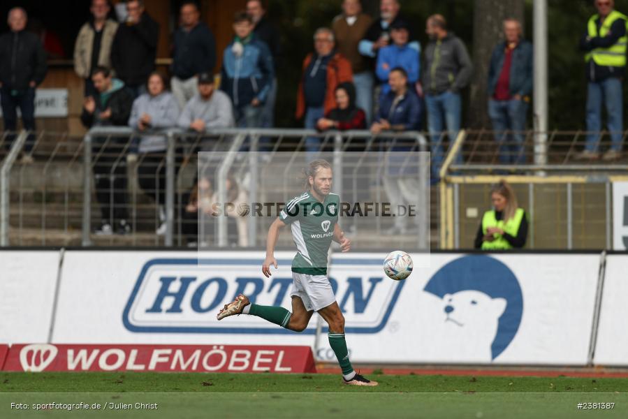 Kristian Böhnlein, Sachs Stadion, Schweinfurt, 23.09.2023, sport, action, BFV, Fussball, Saison 2023/2024, 11. Spieltag, Regionalliga Bayern, TGM, FCS, Türkgücü München, 1. FC Schweinfurt 1905 - Bild-ID: 2381387