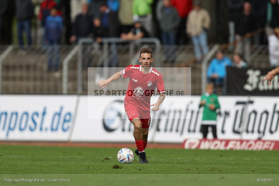 Sascha Hingerl, Sachs Stadion, Schweinfurt, 23.09.2023, sport, action, BFV, Fussball, Saison 2023/2024, 11. Spieltag, Regionalliga Bayern, TGM, FCS, Türkgücü München, 1. FC Schweinfurt 1905 - Bild-ID: 2381391