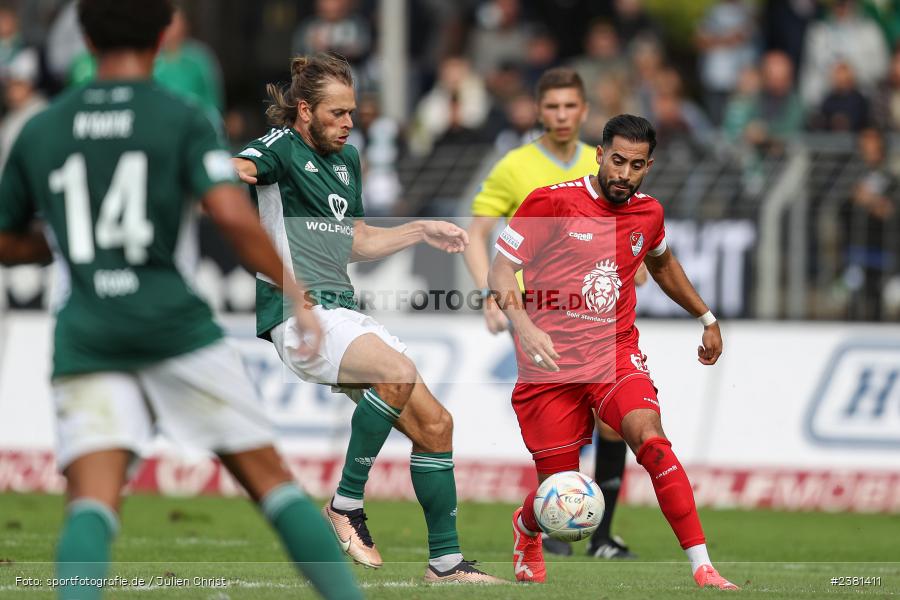 Ünal Tosun, Sachs Stadion, Schweinfurt, 23.09.2023, sport, action, BFV, Fussball, Saison 2023/2024, 11. Spieltag, Regionalliga Bayern, TGM, FCS, Türkgücü München, 1. FC Schweinfurt 1905 - Bild-ID: 2381411