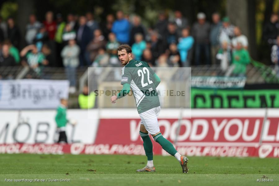 Tom Feulner, Sachs Stadion, Schweinfurt, 23.09.2023, sport, action, BFV, Fussball, Saison 2023/2024, 11. Spieltag, Regionalliga Bayern, TGM, FCS, Türkgücü München, 1. FC Schweinfurt 1905 - Bild-ID: 2381416