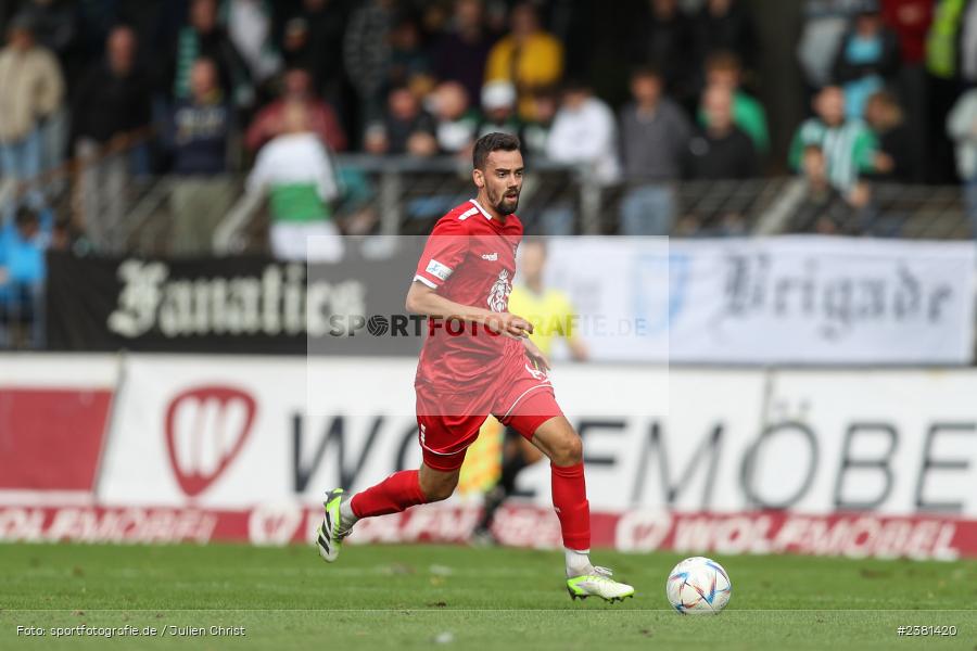 Marco Hingerl, Sachs Stadion, Schweinfurt, 23.09.2023, sport, action, BFV, Fussball, Saison 2023/2024, 11. Spieltag, Regionalliga Bayern, TGM, FCS, Türkgücü München, 1. FC Schweinfurt 1905 - Bild-ID: 2381420