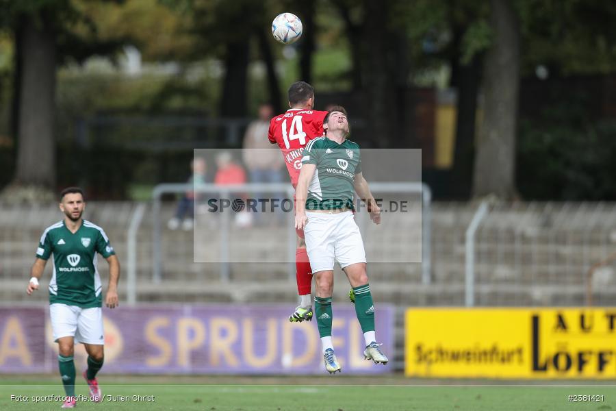 Kevin Fery, Sachs Stadion, Schweinfurt, 23.09.2023, sport, action, BFV, Fussball, Saison 2023/2024, 11. Spieltag, Regionalliga Bayern, TGM, FCS, Türkgücü München, 1. FC Schweinfurt 1905 - Bild-ID: 2381421