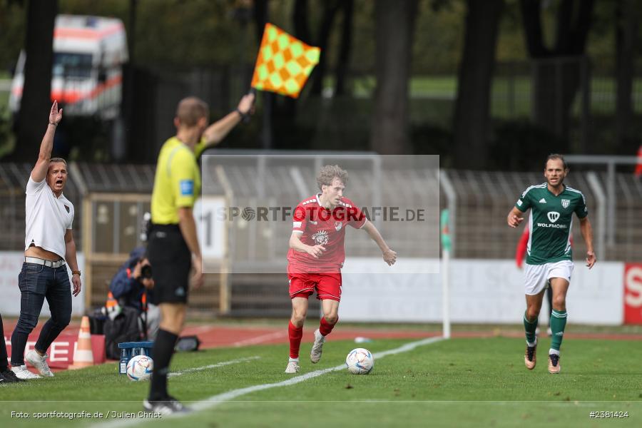 Benedict Laverty, Sachs Stadion, Schweinfurt, 23.09.2023, sport, action, BFV, Fussball, Saison 2023/2024, 11. Spieltag, Regionalliga Bayern, TGM, FCS, Türkgücü München, 1. FC Schweinfurt 1905 - Bild-ID: 2381424