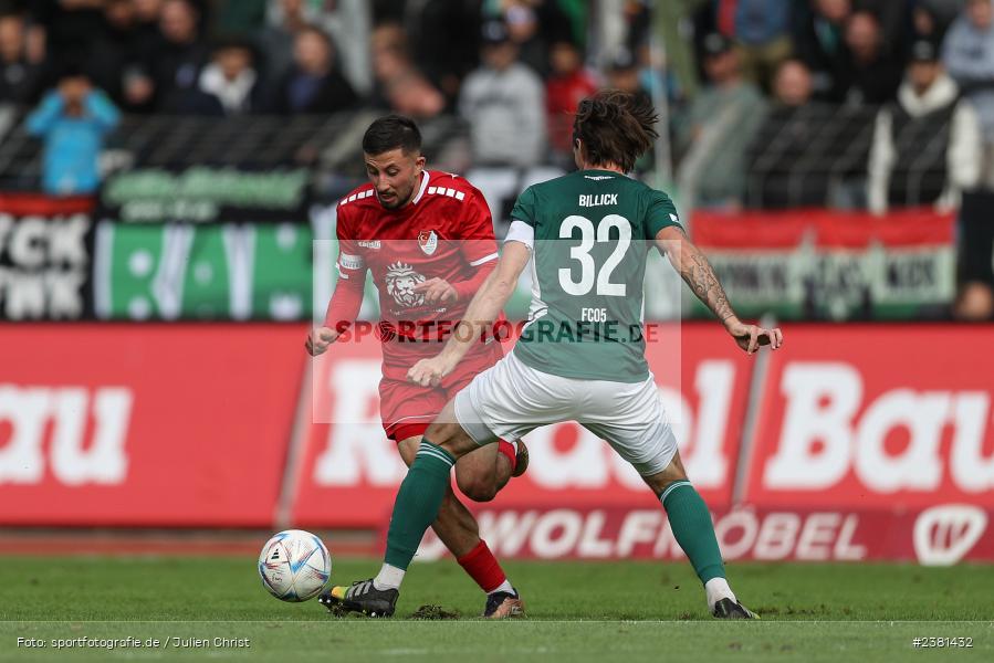 Emre Tunc, Sachs Stadion, Schweinfurt, 23.09.2023, sport, action, BFV, Fussball, Saison 2023/2024, 11. Spieltag, Regionalliga Bayern, TGM, FCS, Türkgücü München, 1. FC Schweinfurt 1905 - Bild-ID: 2381432