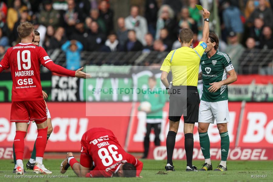 Emre Tunc, Sachs Stadion, Schweinfurt, 23.09.2023, sport, action, BFV, Fussball, Saison 2023/2024, 11. Spieltag, Regionalliga Bayern, TGM, FCS, Türkgücü München, 1. FC Schweinfurt 1905 - Bild-ID: 2381437