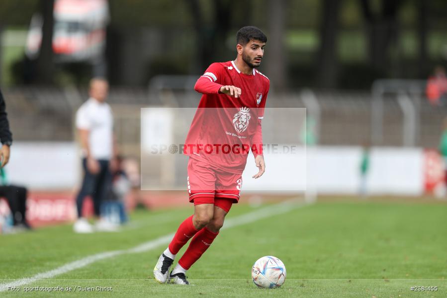 Ishak Karaogul, Sachs Stadion, Schweinfurt, 23.09.2023, sport, action, BFV, Fussball, Saison 2023/2024, 11. Spieltag, Regionalliga Bayern, TGM, FCS, Türkgücü München, 1. FC Schweinfurt 1905 - Bild-ID: 2381455