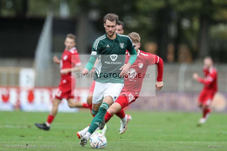 Tom Feulner, Sachs Stadion, Schweinfurt, 23.09.2023, sport, action, BFV, Fussball, Saison 2023/2024, 11. Spieltag, Regionalliga Bayern, TGM, FCS, Türkgücü München, 1. FC Schweinfurt 1905 - Bild-ID: 2381463