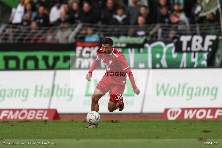 Emre Tunc, Sachs Stadion, Schweinfurt, 23.09.2023, sport, action, BFV, Fussball, Saison 2023/2024, 11. Spieltag, Regionalliga Bayern, TGM, FCS, Türkgücü München, 1. FC Schweinfurt 1905 - Bild-ID: 2381480