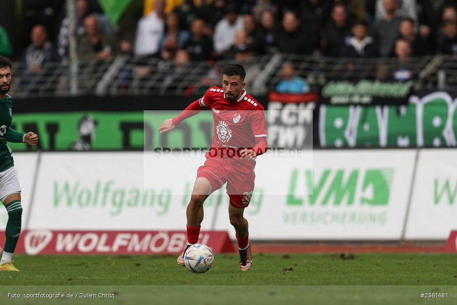 Emre Tunc, Sachs Stadion, Schweinfurt, 23.09.2023, sport, action, BFV, Fussball, Saison 2023/2024, 11. Spieltag, Regionalliga Bayern, TGM, FCS, Türkgücü München, 1. FC Schweinfurt 1905 - Bild-ID: 2381481