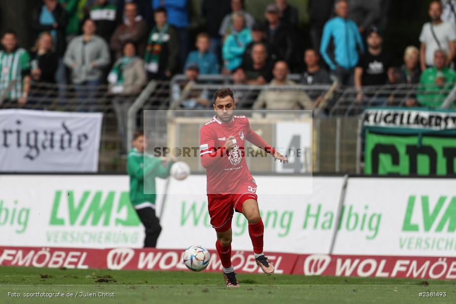 Serhat Imsak, Sachs Stadion, Schweinfurt, 23.09.2023, sport, action, BFV, Fussball, Saison 2023/2024, 11. Spieltag, Regionalliga Bayern, TGM, FCS, Türkgücü München, 1. FC Schweinfurt 1905 - Bild-ID: 2381493