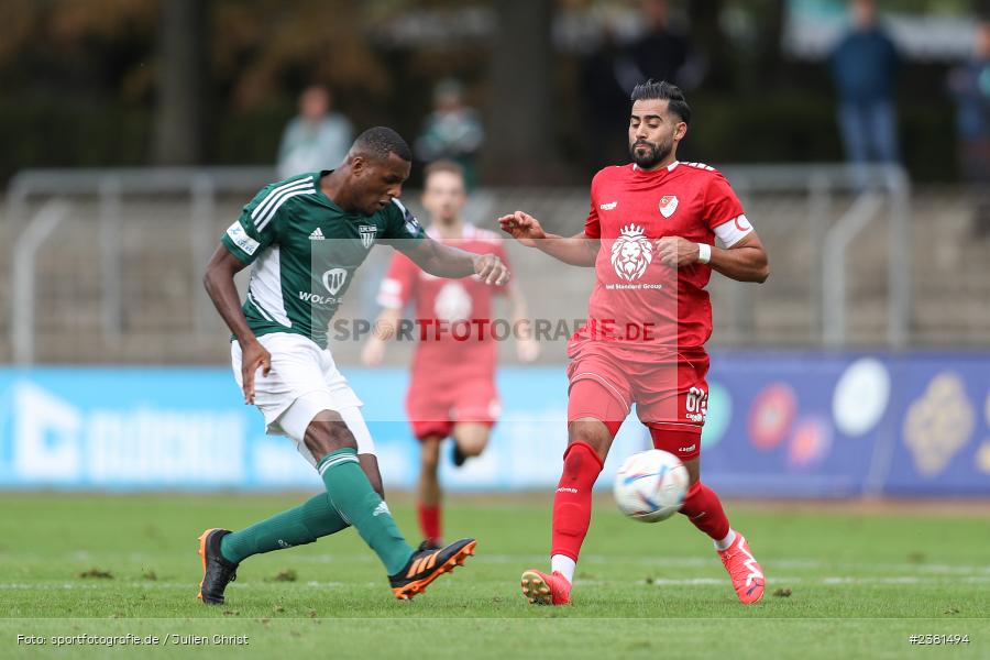 Boris Nana Tonzi, Sachs Stadion, Schweinfurt, 23.09.2023, sport, action, BFV, Fussball, Saison 2023/2024, 11. Spieltag, Regionalliga Bayern, TGM, FCS, Türkgücü München, 1. FC Schweinfurt 1905 - Bild-ID: 2381494