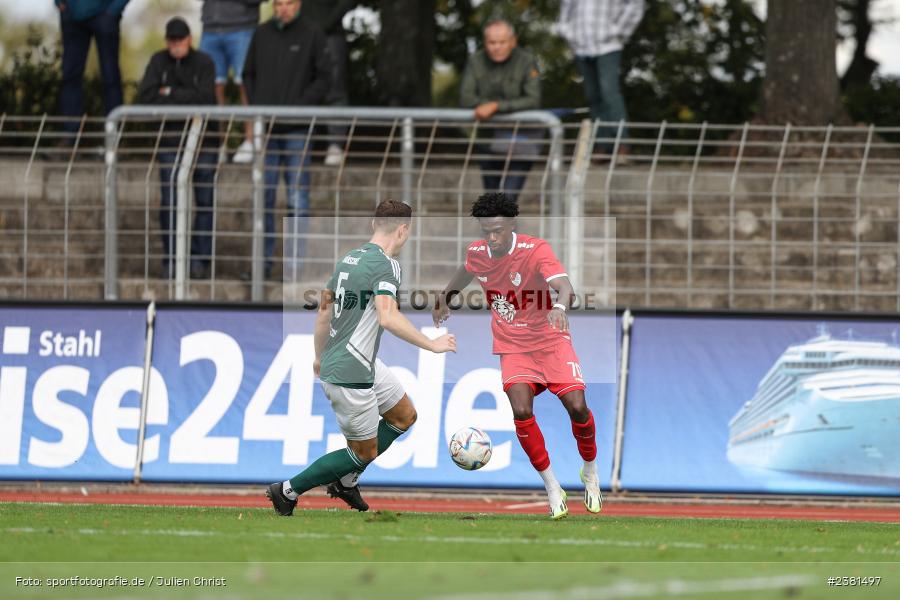 Fadhel Morou, Sachs Stadion, Schweinfurt, 23.09.2023, sport, action, BFV, Fussball, Saison 2023/2024, 11. Spieltag, Regionalliga Bayern, TGM, FCS, Türkgücü München, 1. FC Schweinfurt 1905 - Bild-ID: 2381497