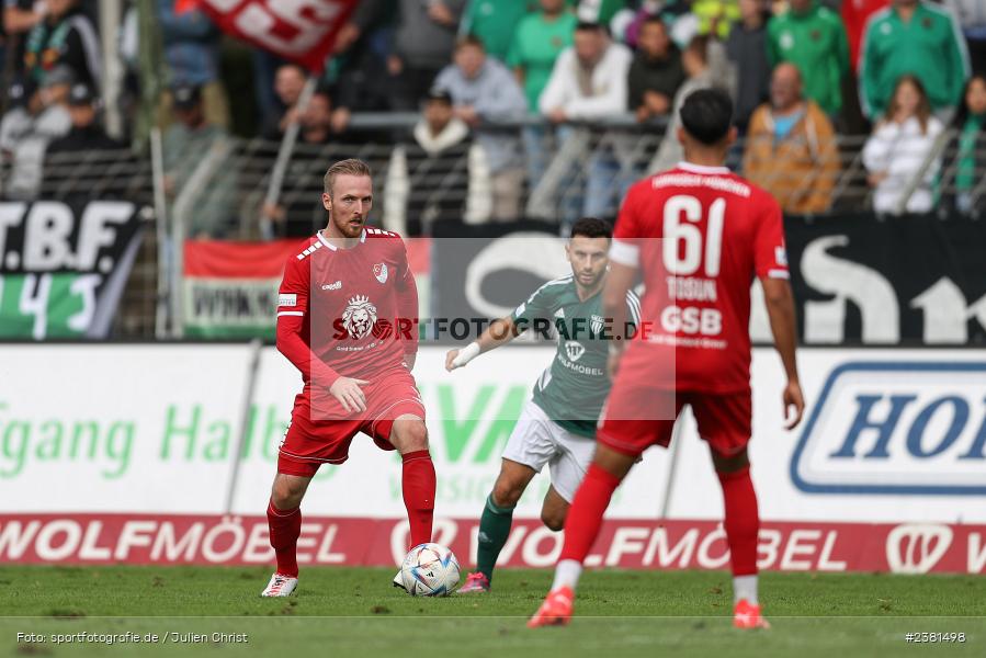 Christoph Rech, Sachs Stadion, Schweinfurt, 23.09.2023, sport, action, BFV, Fussball, Saison 2023/2024, 11. Spieltag, Regionalliga Bayern, TGM, FCS, Türkgücü München, 1. FC Schweinfurt 1905 - Bild-ID: 2381498