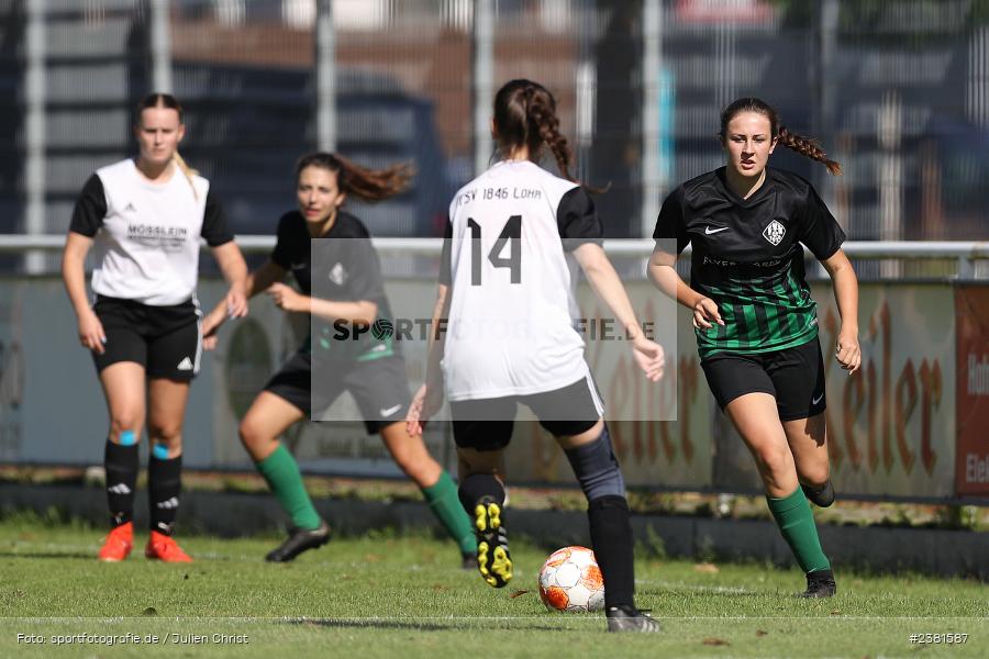 Pauline Rauch, Sportgelände, Karlstadt, 24.09.2023, sport, action, BFV, Fussball, Saison 2023/2024, 3. Spieltag, Bezirksliga Frauen 01, TSV, FVK, TSV 1846 Lohr am Main, FV Karlstadt - Bild-ID: 2381587 Pauline Rauch, Sportgelände, Karlstadt, 24.09.2023, sport, action, BFV, Fussball, Saison 2023/2024, 3. Spieltag, Bezirksliga Frauen 01, TSV, FVK, TSV 1846 Lohr am Main, FV Karlstadt - Bild-ID: 2381587