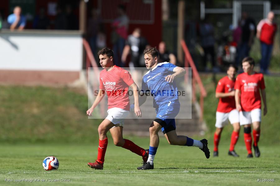 Tim Leimeister, Sportgelände, Bischbrunn, 24.09.2023, sport, action, BFV, Fussball, Saison 2023/2024, 7. Spieltag, Gruppe 4, Kreisklasse Würzburg, SVT, SVB, SV Trennfeld, SV Bischbrunn - Bild-ID: 2381688