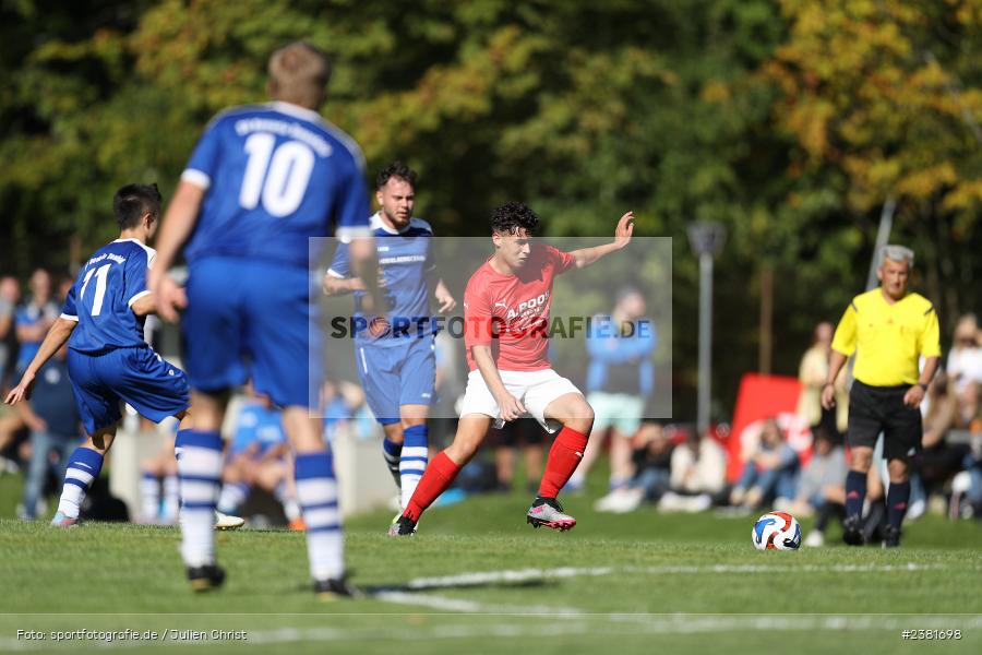 Julian Liebler, Sportgelände, Bischbrunn, 24.09.2023, sport, action, BFV, Fussball, Saison 2023/2024, 7. Spieltag, Gruppe 4, Kreisklasse Würzburg, SVT, SVB, SV Trennfeld, SV Bischbrunn - Bild-ID: 2381698