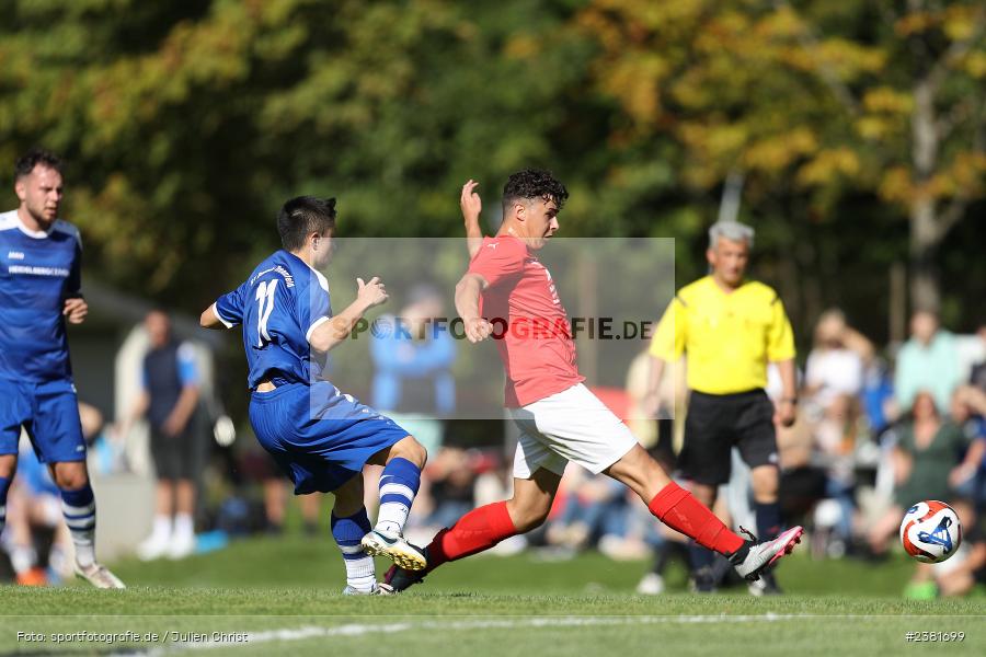 Julian Liebler, Sportgelände, Bischbrunn, 24.09.2023, sport, action, BFV, Fussball, Saison 2023/2024, 7. Spieltag, Gruppe 4, Kreisklasse Würzburg, SVT, SVB, SV Trennfeld, SV Bischbrunn - Bild-ID: 2381699