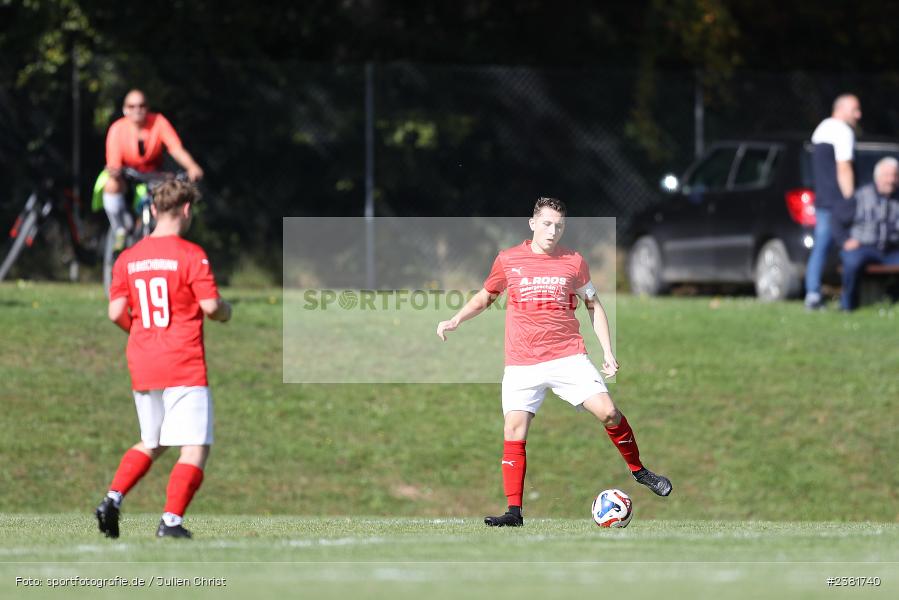 Jonas Wukovich, Sportgelände, Bischbrunn, 24.09.2023, sport, action, BFV, Fussball, Saison 2023/2024, 7. Spieltag, Gruppe 4, Kreisklasse Würzburg, SVT, SVB, SV Trennfeld, SV Bischbrunn - Bild-ID: 2381740