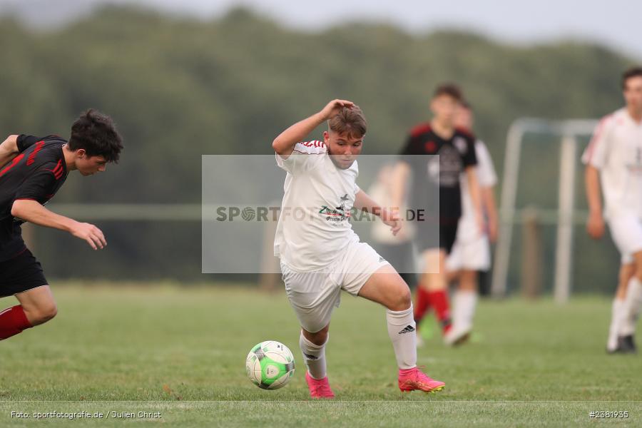 Fabian Nätscher, Sportgelände, Adelsberg, 30.09.2023, sport, action, BFV, Fussball, Saison 2023/2024, 3. Spieltag, U19-Junioren Gruppe Wü/MSP, SVB, FVGS, SG SV Birkenfeld, SG FV Gemünden/Seifriedsburg - Bild-ID: 2381935