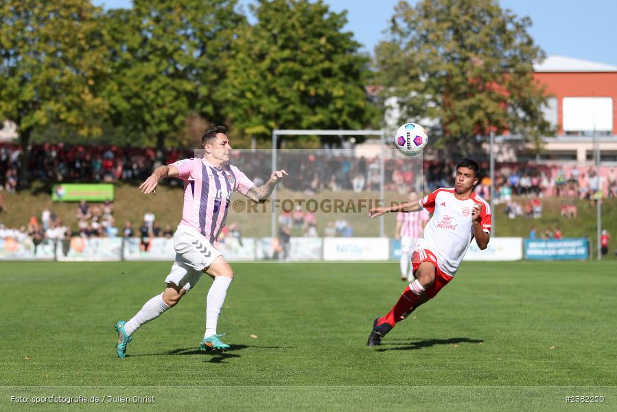 Martin Thomann, NGN-Arena, Aubstadt, 30.09.2023, sport, action, BFV, Saison 2023/2024, Fussball, Regionalliga Bayern, 12. Spieltag, FCB, AUB, FC Bayern München II, TSV Aubstadt - Bild-ID: 2382250