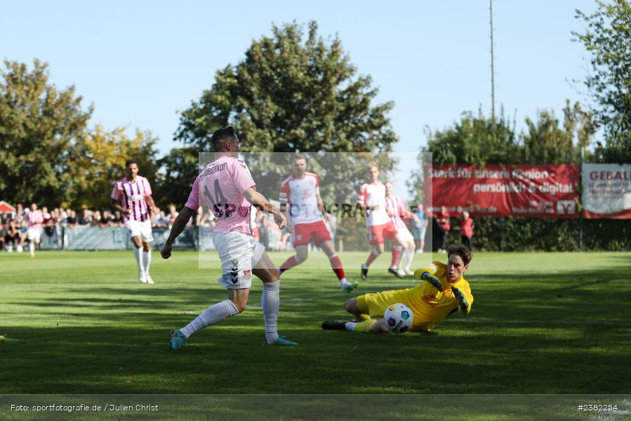 Martin Thomann, NGN-Arena, Aubstadt, 30.09.2023, sport, action, BFV, Saison 2023/2024, Fussball, Regionalliga Bayern, 12. Spieltag, FCB, AUB, FC Bayern München II, TSV Aubstadt - Bild-ID: 2382254