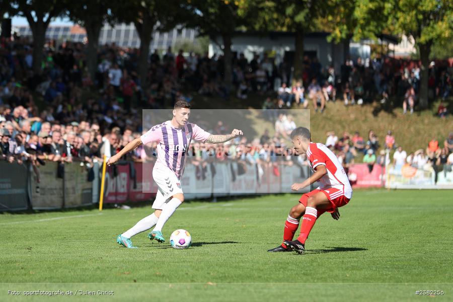 Martin Thomann, NGN-Arena, Aubstadt, 30.09.2023, sport, action, BFV, Saison 2023/2024, Fussball, Regionalliga Bayern, 12. Spieltag, FCB, AUB, FC Bayern München II, TSV Aubstadt - Bild-ID: 2382256