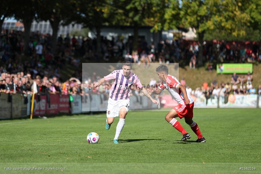 Martin Thomann, NGN-Arena, Aubstadt, 30.09.2023, sport, action, BFV, Saison 2023/2024, Fussball, Regionalliga Bayern, 12. Spieltag, FCB, AUB, FC Bayern München II, TSV Aubstadt - Bild-ID: 2382259