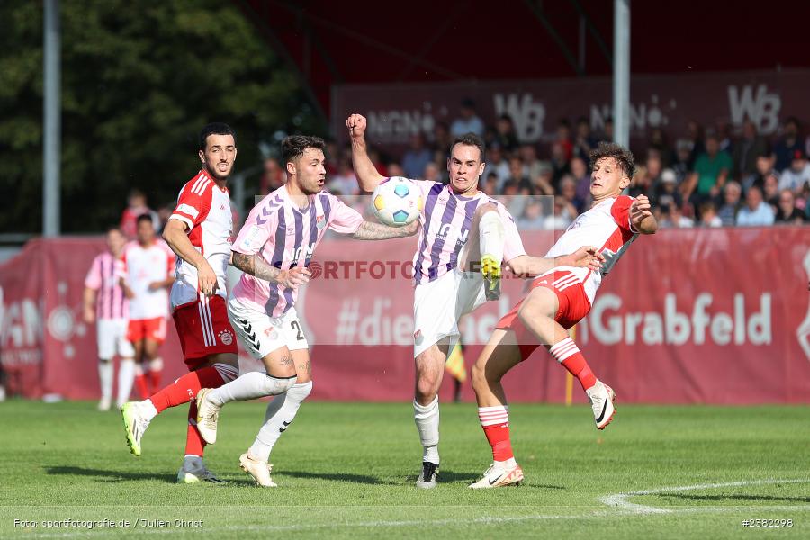 Marcel Volkmuth, NGN-Arena, Aubstadt, 30.09.2023, sport, action, BFV, Saison 2023/2024, Fussball, Regionalliga Bayern, 12. Spieltag, FCB, AUB, FC Bayern München II, TSV Aubstadt - Bild-ID: 2382298