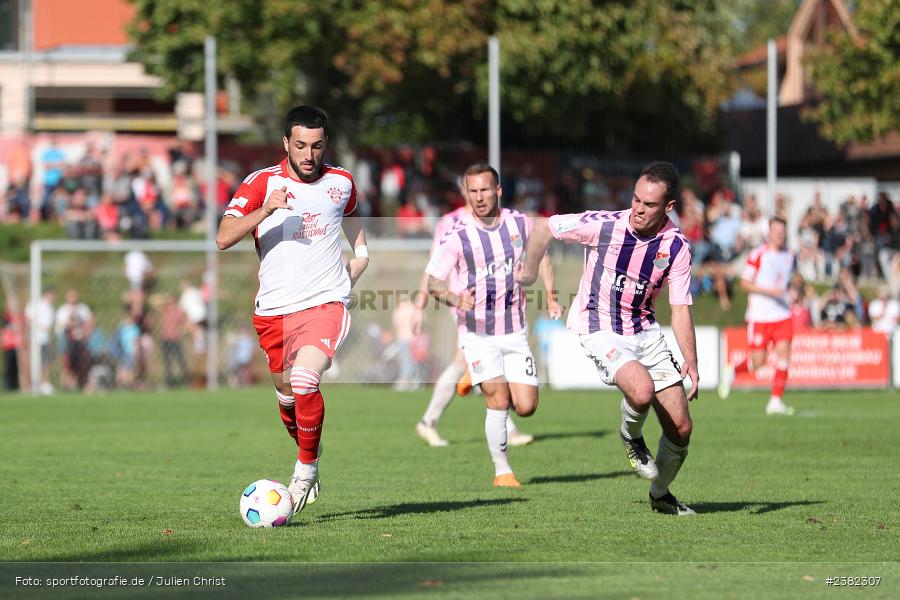 Dion Berisha, NGN-Arena, Aubstadt, 30.09.2023, sport, action, BFV, Saison 2023/2024, Fussball, Regionalliga Bayern, 12. Spieltag, FCB, AUB, FC Bayern München II, TSV Aubstadt - Bild-ID: 2382307