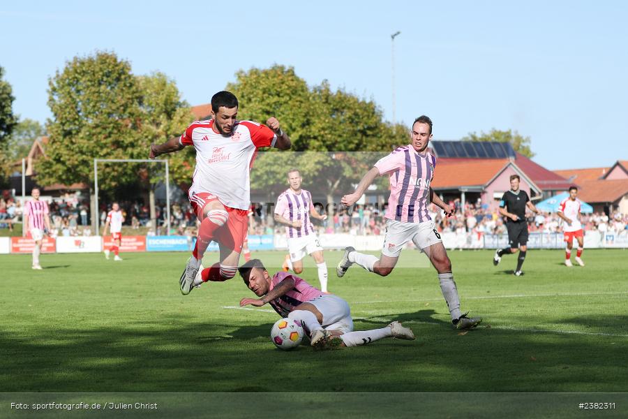Dion Berisha, NGN-Arena, Aubstadt, 30.09.2023, sport, action, BFV, Saison 2023/2024, Fussball, Regionalliga Bayern, 12. Spieltag, FCB, AUB, FC Bayern München II, TSV Aubstadt - Bild-ID: 2382311