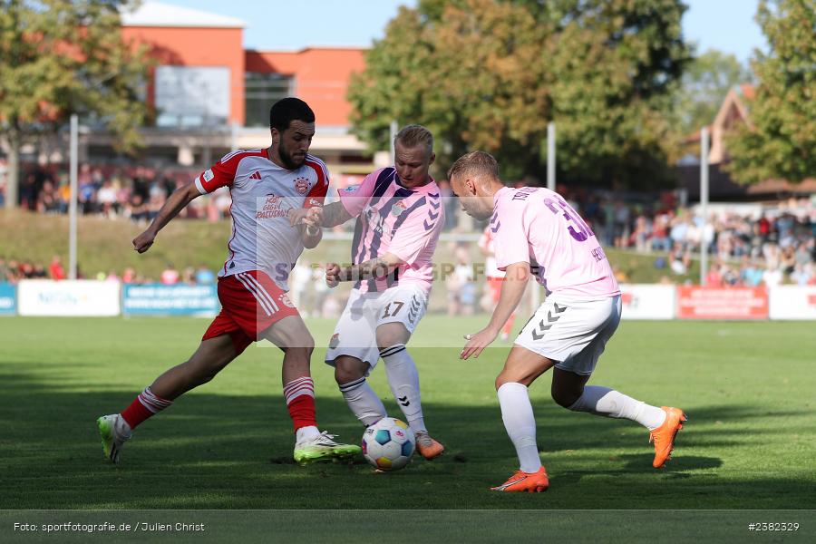 Dion Berisha, NGN-Arena, Aubstadt, 30.09.2023, sport, action, BFV, Saison 2023/2024, Fussball, Regionalliga Bayern, 12. Spieltag, FCB, AUB, FC Bayern München II, TSV Aubstadt - Bild-ID: 2382329 Dion Berisha, NGN-Arena, Aubstadt, 30.09.2023, sport, action, BFV, Saison 2023/2024, Fussball, Regionalliga Bayern, 12. Spieltag, FCB, AUB, FC Bayern München II, TSV Aubstadt - Bild-ID: 2382329