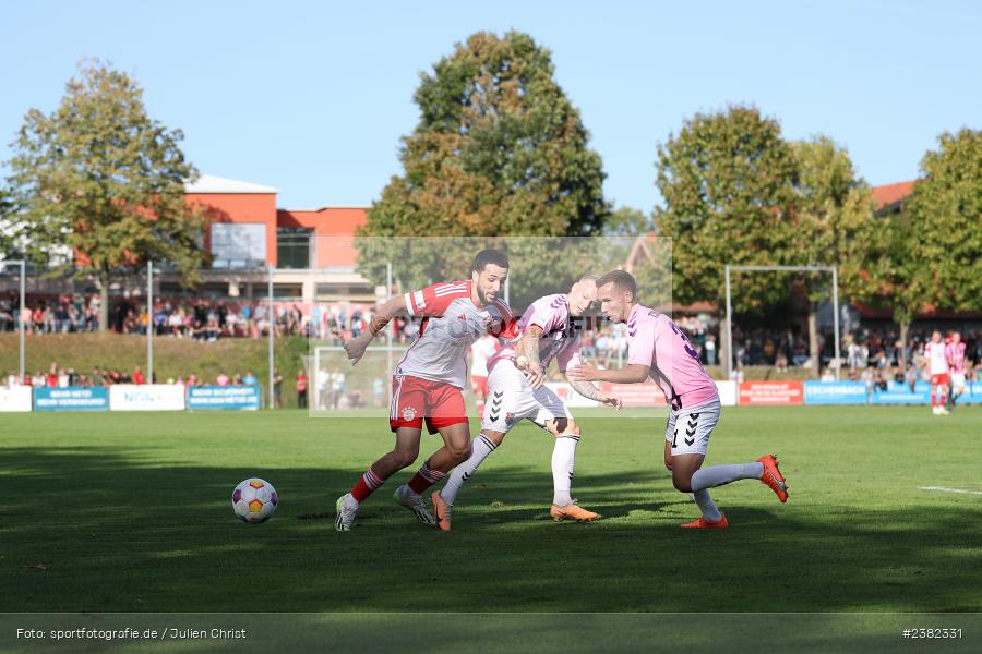 Dion Berisha, NGN-Arena, Aubstadt, 30.09.2023, sport, action, BFV, Saison 2023/2024, Fussball, Regionalliga Bayern, 12. Spieltag, FCB, AUB, FC Bayern München II, TSV Aubstadt - Bild-ID: 2382331 Dion Berisha, NGN-Arena, Aubstadt, 30.09.2023, sport, action, BFV, Saison 2023/2024, Fussball, Regionalliga Bayern, 12. Spieltag, FCB, AUB, FC Bayern München II, TSV Aubstadt - Bild-ID: 2382331