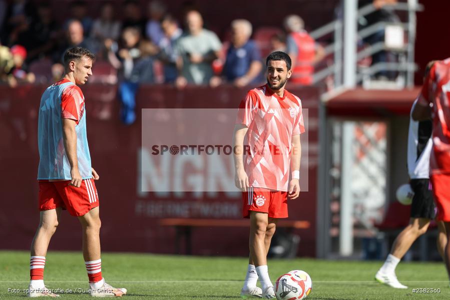 Dion Berisha, sport, action, TSV Aubstadt, Saison 2023/2024, Regionalliga Bayern, NGN-Arena, Fussball, FCB, FC Bayern München II, BFV, Aubstadt, AUB, 30.09.2023, 12. Spieltag - Bild-ID: 2382360