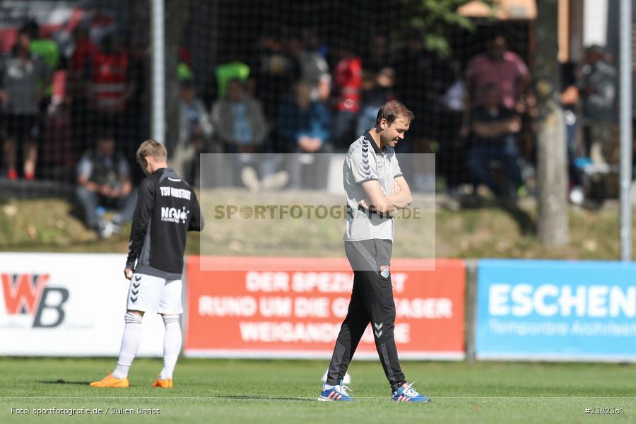 Julian Grell, sport, action, TSV Aubstadt, Saison 2023/2024, Regionalliga Bayern, NGN-Arena, Fussball, FCB, FC Bayern München II, BFV, Aubstadt, AUB, 30.09.2023, 12. Spieltag - Bild-ID: 2382361