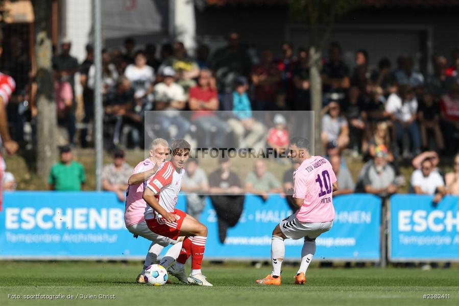 Max Scholze, sport, action, TSV Aubstadt, Saison 2023/2024, Regionalliga Bayern, NGN-Arena, Fussball, FCB, FC Bayern München II, BFV, Aubstadt, AUB, 30.09.2023, 12. Spieltag - Bild-ID: 2382411