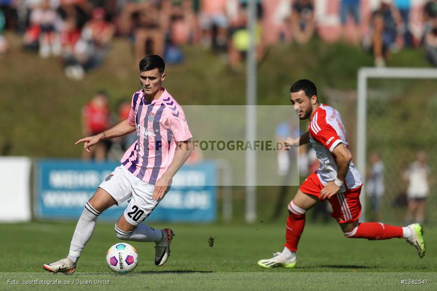 Adrian Kireski, sport, action, TSV Aubstadt, Saison 2023/2024, Regionalliga Bayern, NGN-Arena, Fussball, FCB, FC Bayern München II, BFV, Aubstadt, AUB, 30.09.2023, 12. Spieltag - Bild-ID: 2382547
