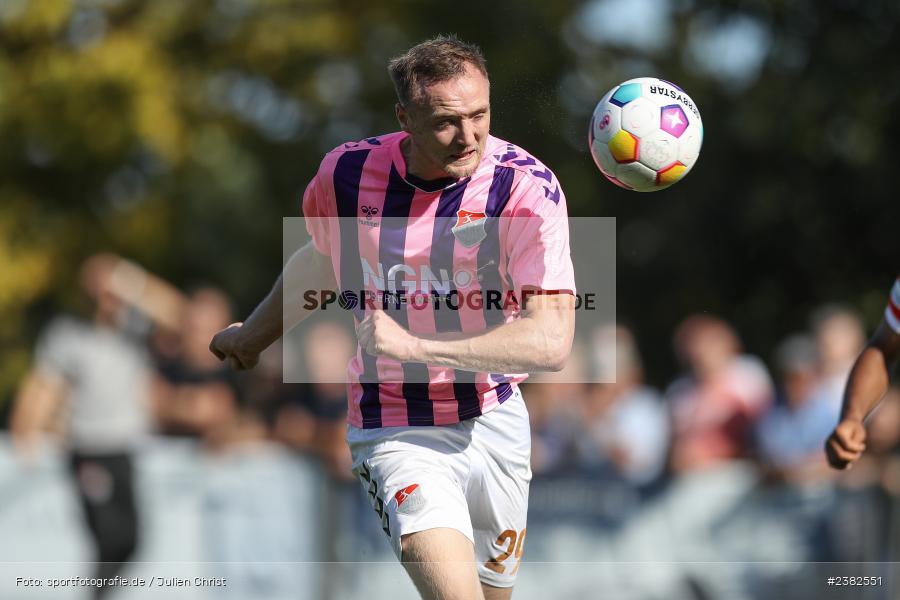 Marco Nickel, sport, action, TSV Aubstadt, Saison 2023/2024, Regionalliga Bayern, NGN-Arena, Fussball, FCB, FC Bayern München II, BFV, Aubstadt, AUB, 30.09.2023, 12. Spieltag - Bild-ID: 2382551 Marco Nickel, sport, action, TSV Aubstadt, Saison 2023/2024, Regionalliga Bayern, NGN-Arena, Fussball, FCB, FC Bayern München II, BFV, Aubstadt, AUB, 30.09.2023, 12. Spieltag - Bild-ID: 2382551