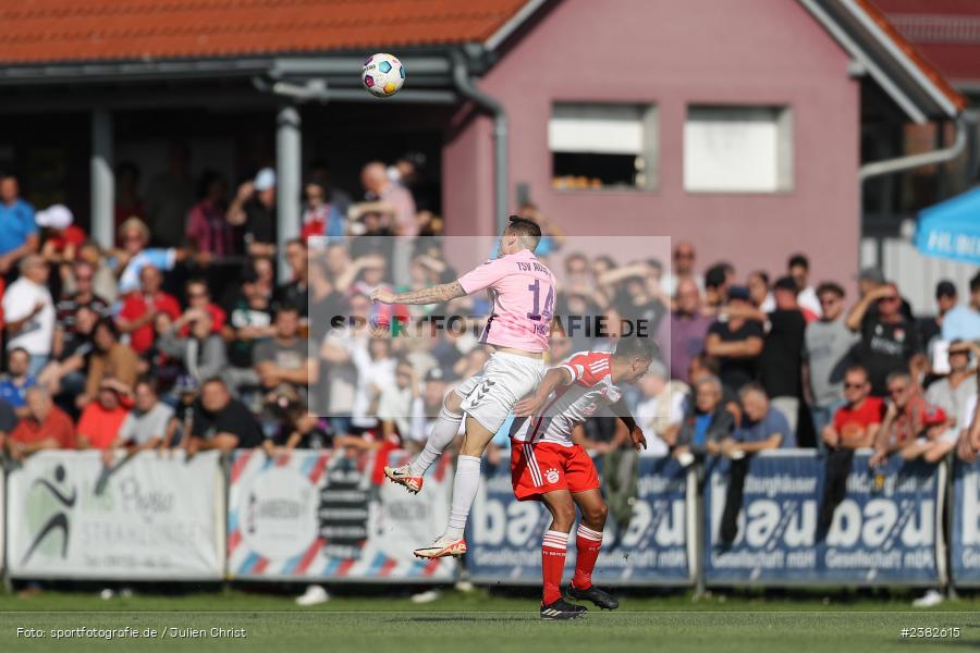 Martin Thomann, sport, action, TSV Aubstadt, Saison 2023/2024, Regionalliga Bayern, NGN-Arena, Fussball, FCB, FC Bayern München II, BFV, Aubstadt, AUB, 30.09.2023, 12. Spieltag - Bild-ID: 2382615