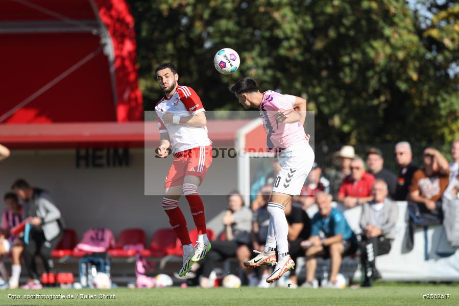 Adrian Kireski, sport, action, TSV Aubstadt, Saison 2023/2024, Regionalliga Bayern, NGN-Arena, Fussball, FCB, FC Bayern München II, BFV, Aubstadt, AUB, 30.09.2023, 12. Spieltag - Bild-ID: 2382617 Adrian Kireski, sport, action, TSV Aubstadt, Saison 2023/2024, Regionalliga Bayern, NGN-Arena, Fussball, FCB, FC Bayern München II, BFV, Aubstadt, AUB, 30.09.2023, 12. Spieltag - Bild-ID: 2382617