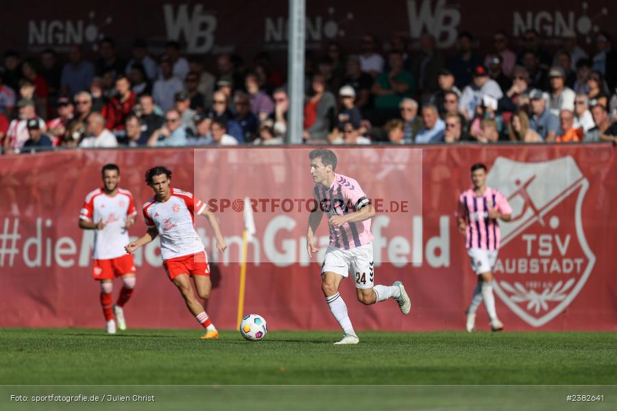 Ben Müller, sport, action, TSV Aubstadt, Saison 2023/2024, Regionalliga Bayern, NGN-Arena, Fussball, FCB, FC Bayern München II, BFV, Aubstadt, AUB, 30.09.2023, 12. Spieltag - Bild-ID: 2382641