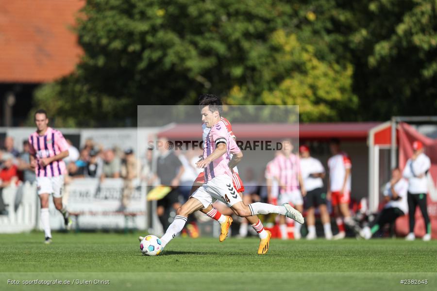 Ben Müller, sport, action, TSV Aubstadt, Saison 2023/2024, Regionalliga Bayern, NGN-Arena, Fussball, FCB, FC Bayern München II, BFV, Aubstadt, AUB, 30.09.2023, 12. Spieltag - Bild-ID: 2382643 Ben Müller, sport, action, TSV Aubstadt, Saison 2023/2024, Regionalliga Bayern, NGN-Arena, Fussball, FCB, FC Bayern München II, BFV, Aubstadt, AUB, 30.09.2023, 12. Spieltag - Bild-ID: 2382643