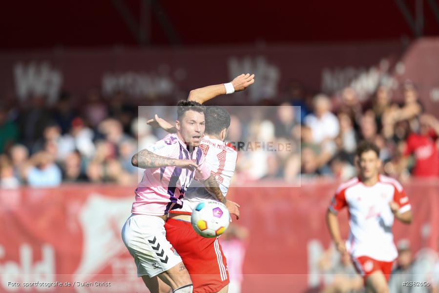 Ingo Feser, sport, action, TSV Aubstadt, Saison 2023/2024, Regionalliga Bayern, NGN-Arena, Fussball, FCB, FC Bayern München II, BFV, Aubstadt, AUB, 30.09.2023, 12. Spieltag - Bild-ID: 2382656